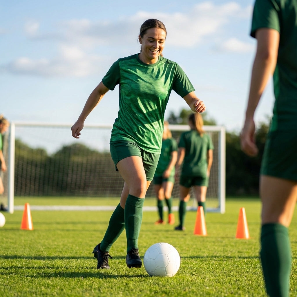 Women's Short Sleeve Football Shirt in vibrant colours