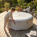 Grey Hot Tub Thermal Insulation Cover with enhanced PE layers