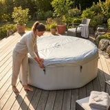 Grey Hot Tub Thermal Insulation Cover with enhanced PE layers