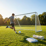 Football goal nets 6x4ft HDPE material for goalposts