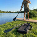 Adjustable paddle board paddles for water sports in aluminium and carbon fibre