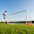 Aluminium football goal 24x8ft for outdoor matches
