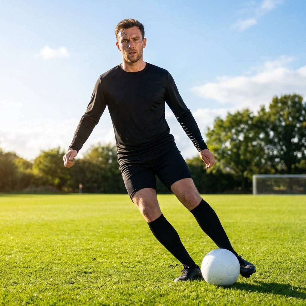 Men’s Long Sleeve Football Shirt featuring geometric design