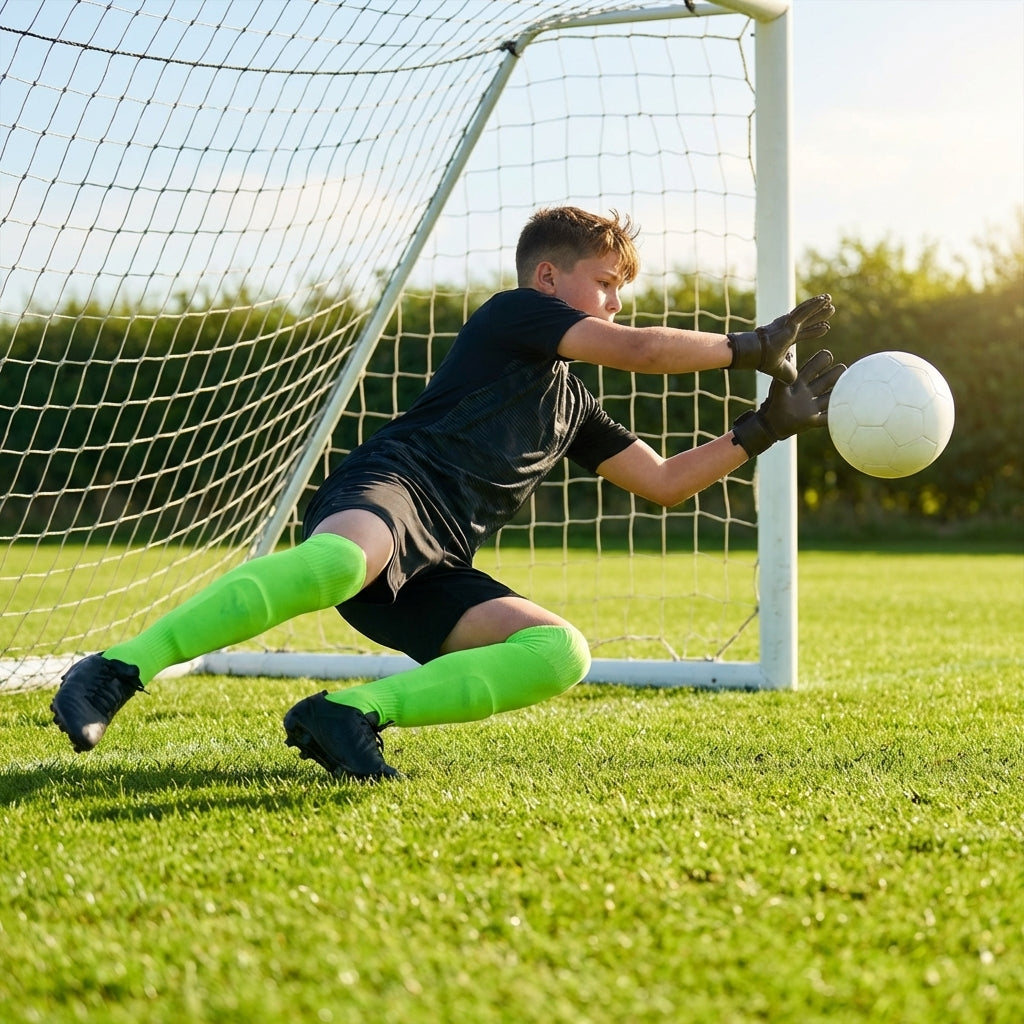 Goalkeeper socks in vibrant colours and multiple sizes