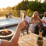 Unbreakable plastic glasses pack of 4, perfect for garden and hot tub use
