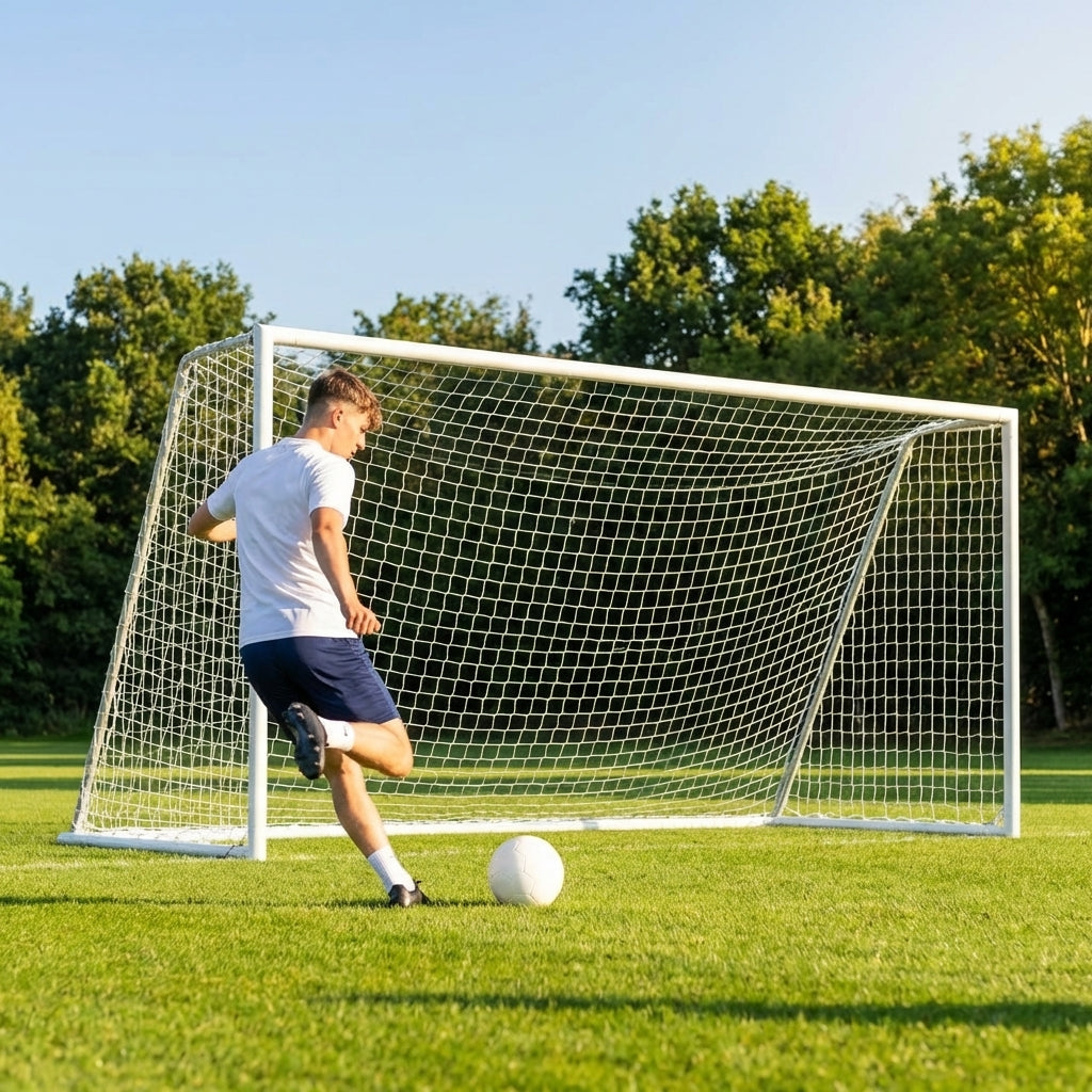 Football and Rugby Goal Posts 8x5ft Aluminium for Junior Sports