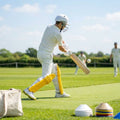 Colourful cricket batting pads in cotton and cane for short-form cricket