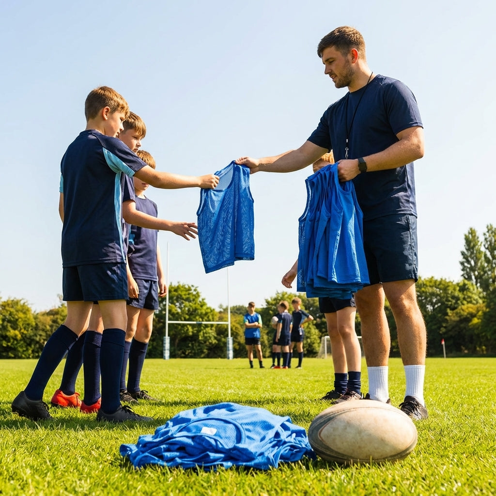 Rugby Training Bibs in Various Colours and Lightweight Mesh