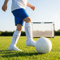 Kids' Shin Pads with Ankle Protectors in Black-Out and White-Out