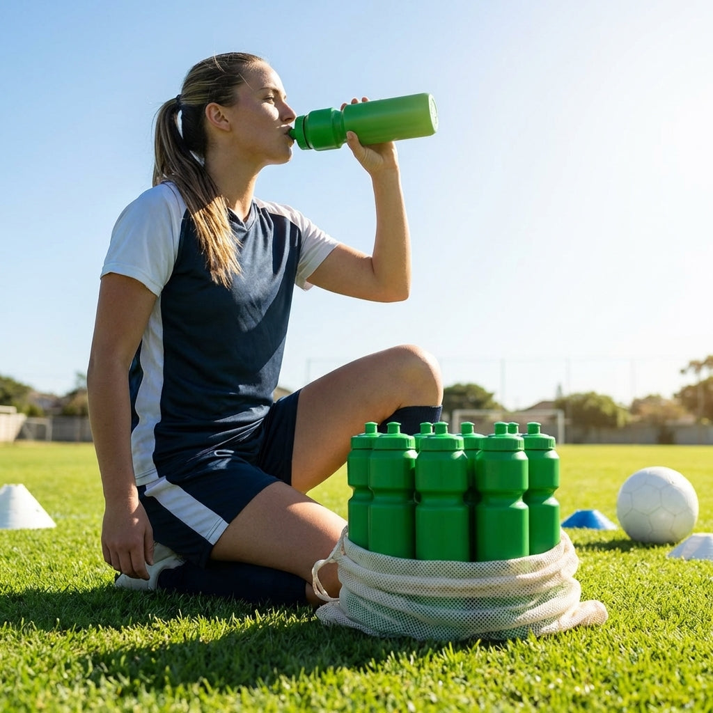 750ml sports water bottle in multiple colours, BPA-free plastic