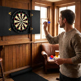 Wall Mounted Darts Bundle with Dartboard and Mat