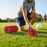 Rubber Flat Disc Markers in multi-colour for training and games