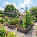 Walk-In Fruit and Vegetable Cage with Steel Frame for Garden Use