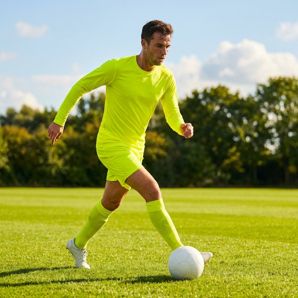 Men's Long Sleeve Football Kit in multiple colours with socks and shorts