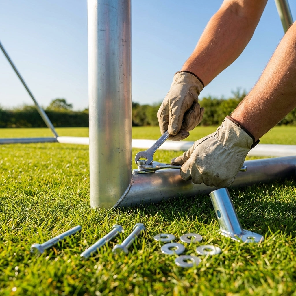 Aluminium Goal Frame Fixing Parts for Freestanding Goals