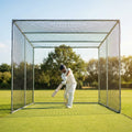 Cricket nets made from HDPE, available in various sizes for indoor and outdoor use