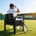 Aluminium Tennis Court Chairs in Blue, Green, and Black
