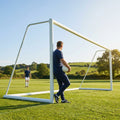 Steel football goal 24ft x 8ft for outdoor use