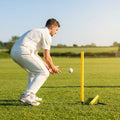 Cricket training stump with ground spike for outdoor practice