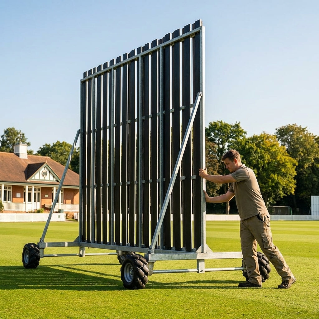 Cricket Sight Screen with galvanised steel frame for professional grounds