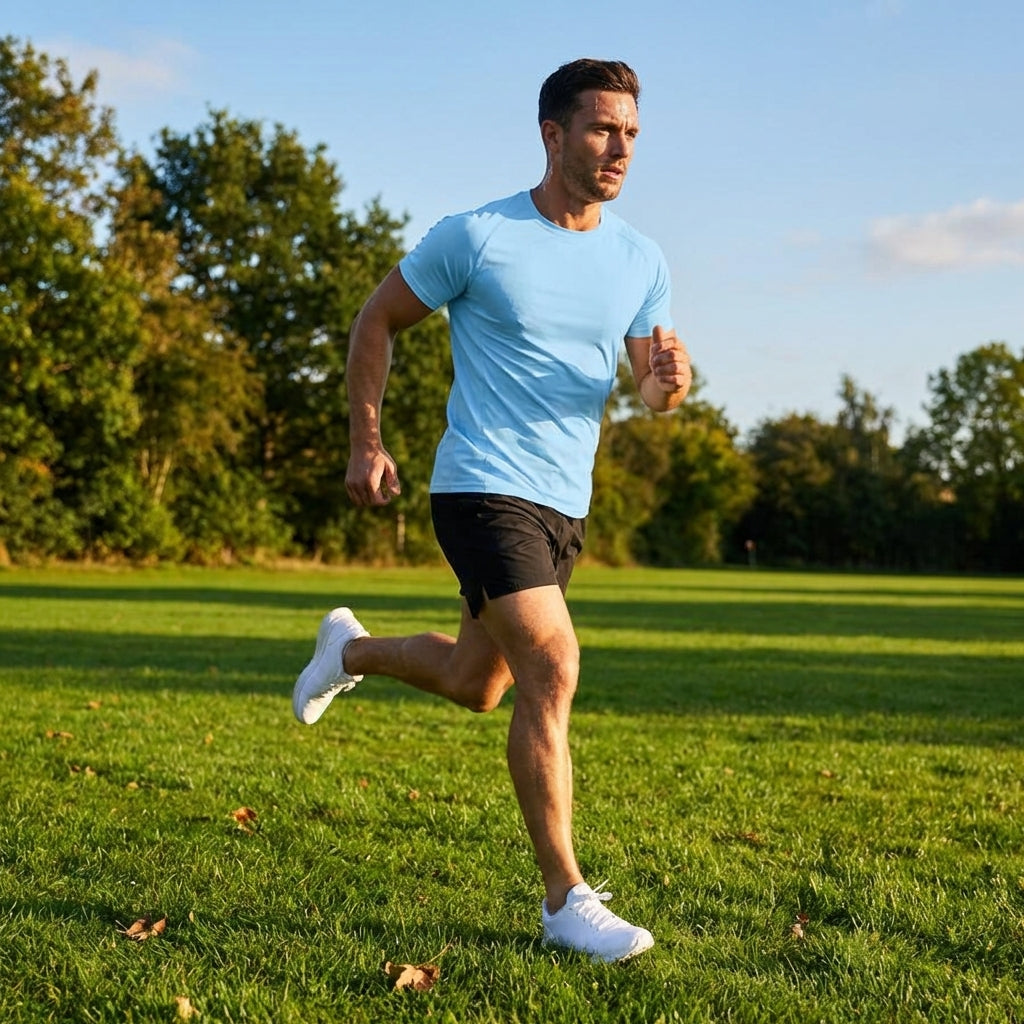 Men's base layer short sleeve top in various colours, perfect for sports