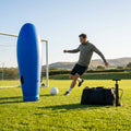 Inflatable football mannequins available in multiple sizes for training use
