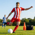 Men's Striped Football Shirt for Matches, Polyester