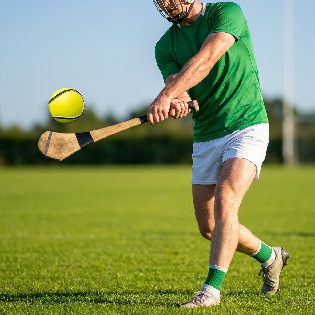 White and Fluro Hurling Training Balls with 2 Ply PU Construction