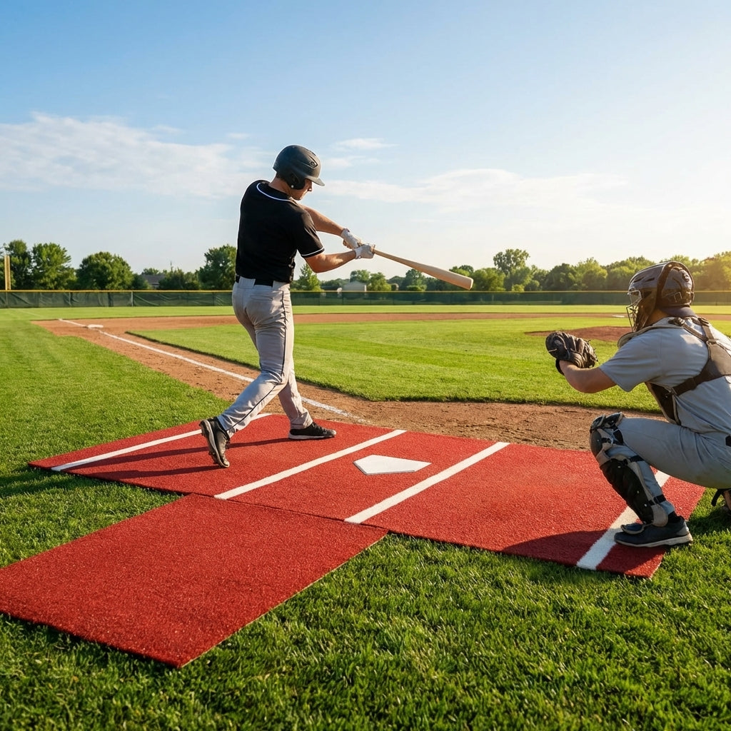 Baseball Hitting Mat – 12ft x 6ft – Artificial Turf – Indoor/Outdoor Use
