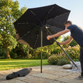 Garden Parasol 2.7m with steel frame and UV protection
