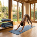PU Yoga Mat in calming colours, 5mm thick, non-slip surface
