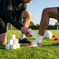 Elastic Adhesive Bandage Tape – Black/White – Cotton Spandex – Sports & Physio Use