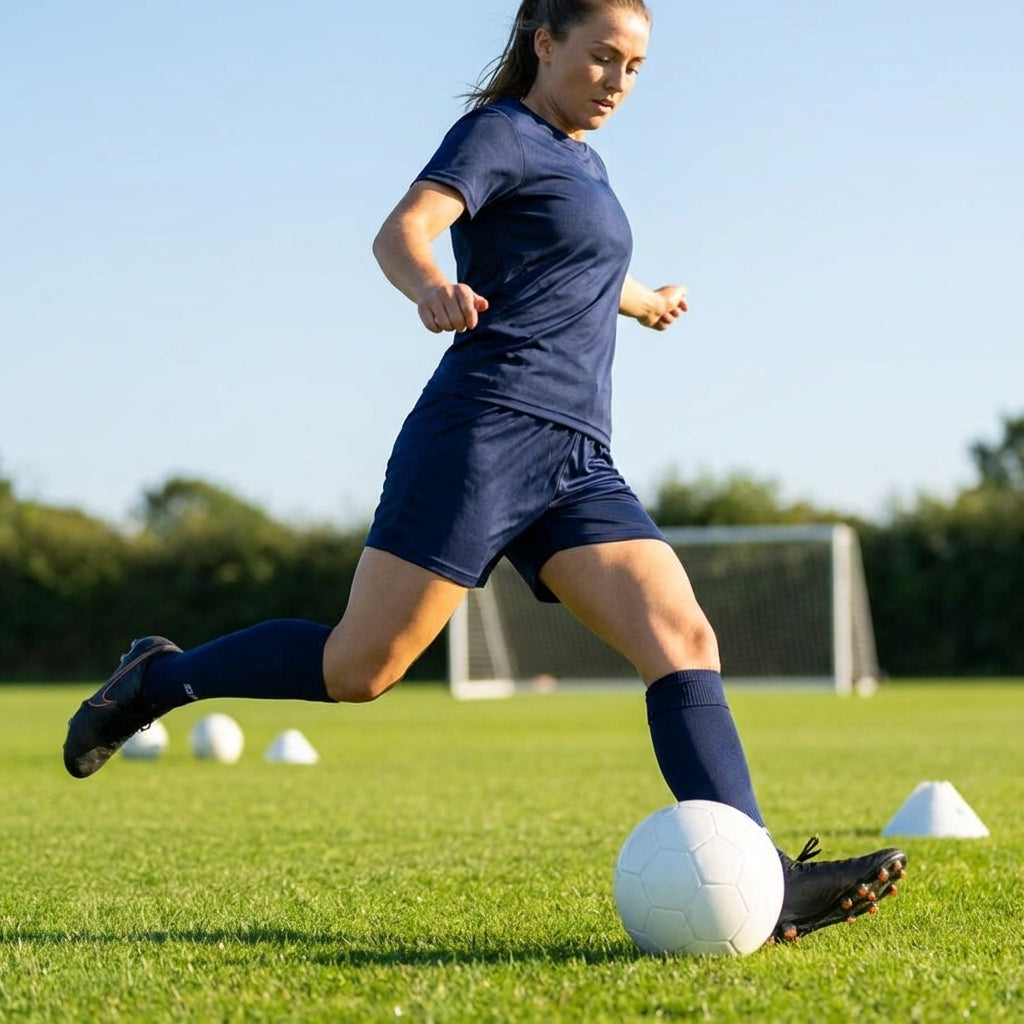 Polyester Football Shorts in multiple colours and sizes, perfect for athletes
