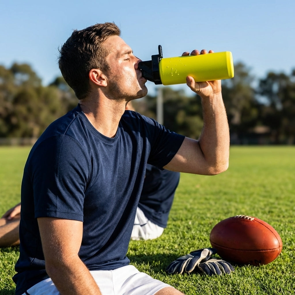 Hygiene water bottle 1 litre BPA free plastic for sports