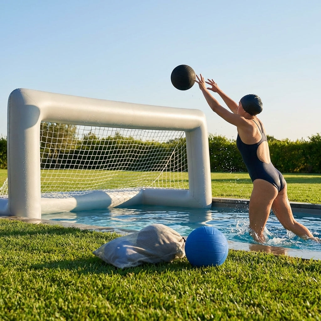 Weighted Water Polo Ball in premium rubber, available in sizes 4 & 5 for training