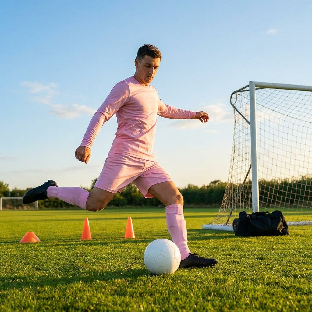 Men's Long Sleeve Football Kit in multiple colours with socks and shorts