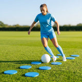 Vibrant flat disc markers for sports training