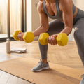 Neoprene dumbbells with non-slip coating for home and gym use