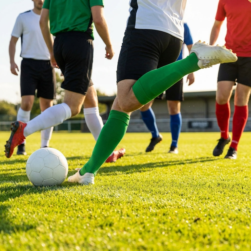 Knee-high football socks in multiple colours, ideal for sports use