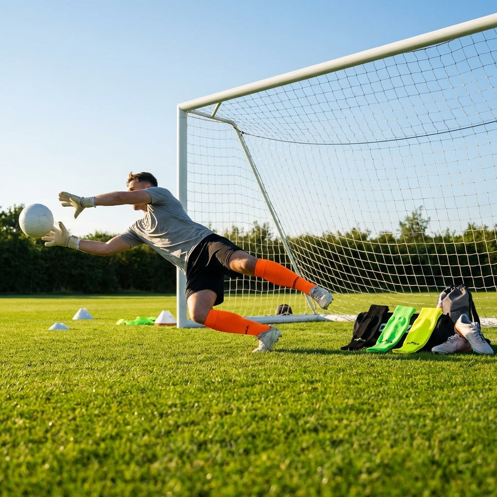 Goalkeeper socks in vibrant colours and multiple sizes