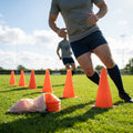 Rugby training marker cones in vibrant colours