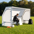Portable team shelter in 10 colours with steel frame for sports events