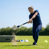 Ash Hurling Stick with custom grip colours, ideal for indoor and outdoor sports
