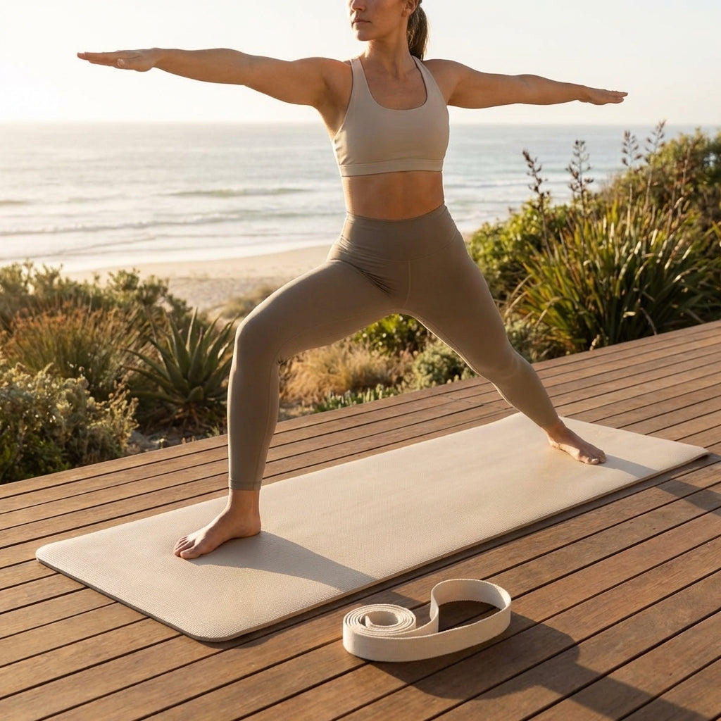 PVC Yoga Mat with textured foam for yoga and Pilates