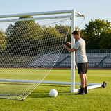 Replacement football goal nets for Alu110 goals, various sizes in white