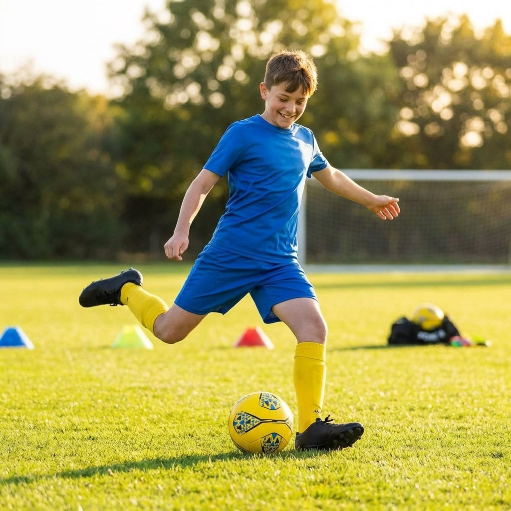 Club football in multiple colours and sizes for multi-surface use