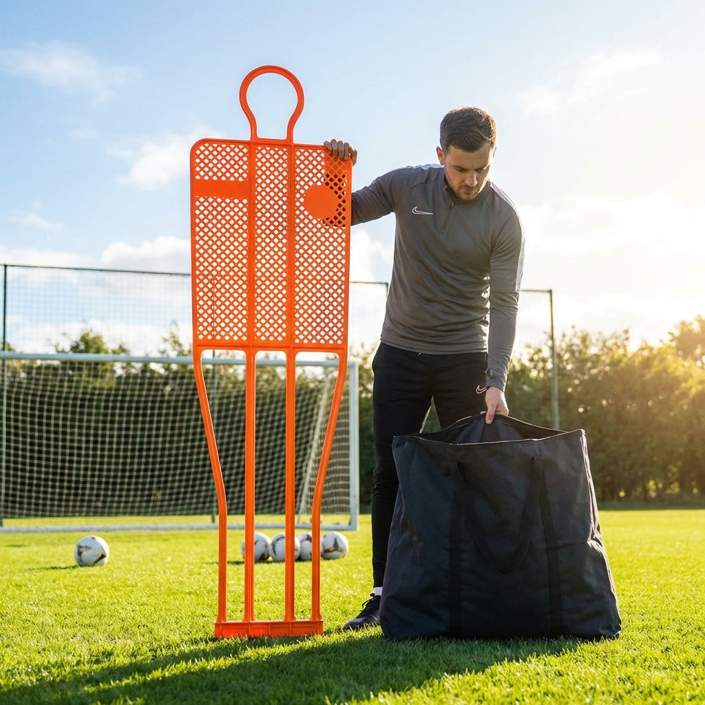 6ft football mannequin made from premium nylon, used for training - product detail