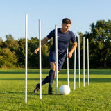 Slalom training poles in vibrant colours for sports practice