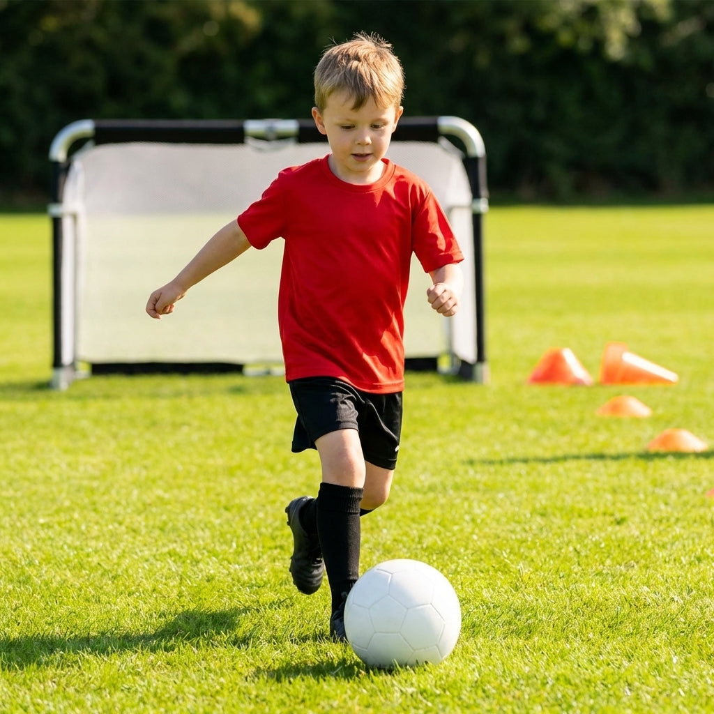 Junior football shirt in lightweight polyester, perfect for match wear