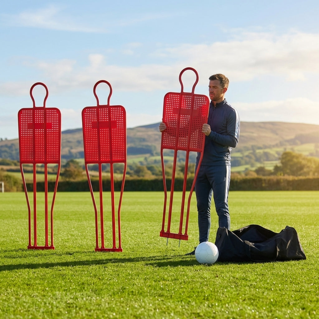 Football training mannequins made from shatterproof PVC, 6ft tall